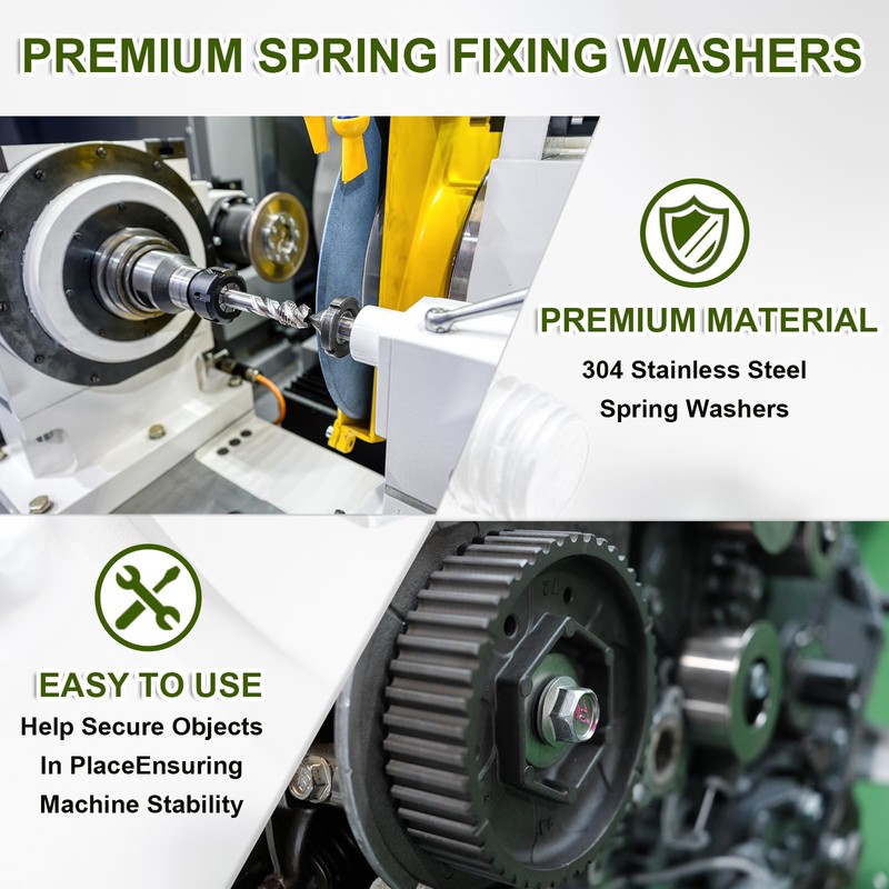 PATIKIL 50 Pcs Split Lock Washer, M5 Spring Lock Washer