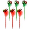 MFUOE 6 Pieces Christmas Pen Christmas Jingle Bell Ballpoint Pen