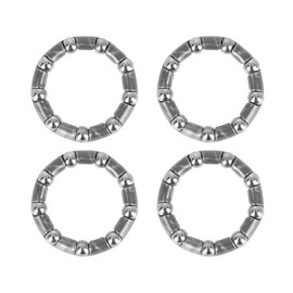 X AUTOHAUX 4pcs 31mm x 9 Ball Bearing Cages Crank Bearings Mid Axle Wheel Bearing Retainer for Bicycle
