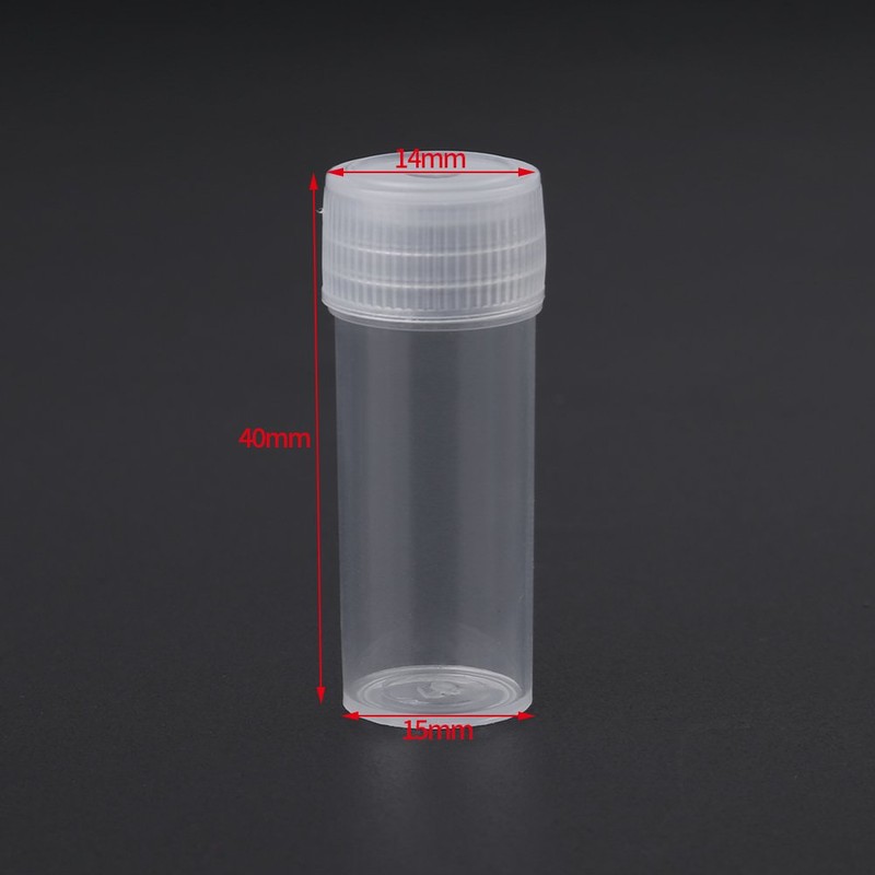 Plastic Sample Bottles 50pcs 5ml Small Clear Bottle Transparent Travel