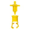 Blazing BS-9000 Swing Pipe Barb Saddle Tee, 1", Yellow