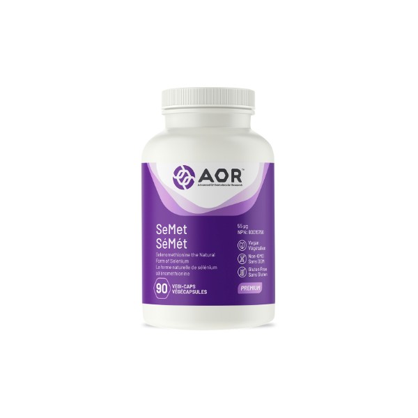 AOR SeMet (Selenomethionine) 55mcg - 90 V-Caps