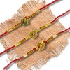 MANUSHYA LIFE Set of 3 Premium Rakhi For Brother And
