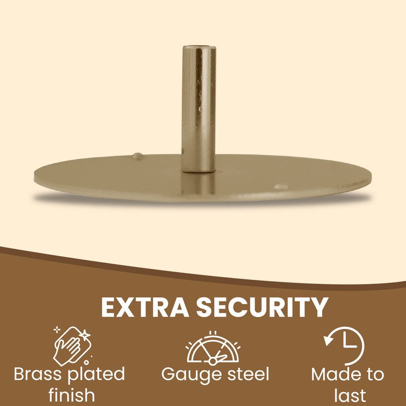 NU-SET Lock | Steel Plate Door Hole Cover | Door