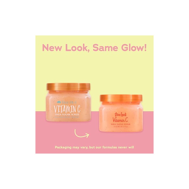 TREE HUT, Vitamin C Shea Sugar Scrub, Exfoliante Corporal de