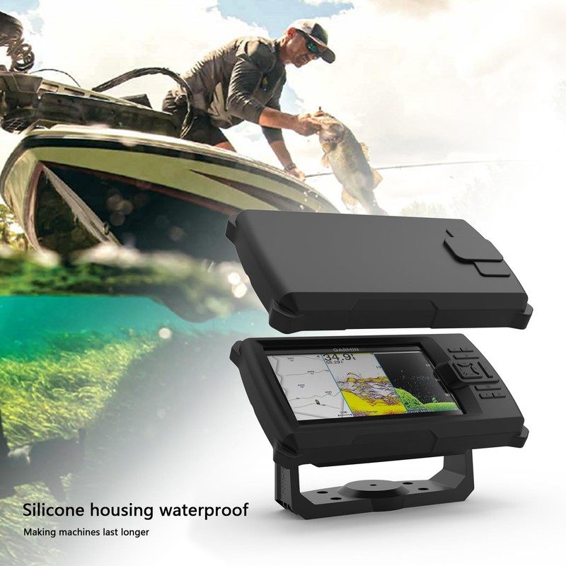 VOMENC Fish Finder Protective Silicone Skin Cover Compatible with Garmin