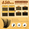 QUEWEL Cluster Lashes 4 Stile 450 STK Einzelne Wimpern 10-18