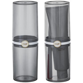 Yeeco toothbrush travel case, 2 pcs Transparent Black Portable Toothbrush Cover with Mouthwash Cup, Tooth Brushing Holder for Home School Camping Travelling, 8.1 x 2.6 inches,Clear Black