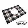 Levinis Reversible Placemats for Dining Table Set of 6- Washable