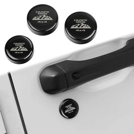 DWKJMYCP Keyhole Covers for Jeep Wrangler JL Gladiator JT 2018-2025 Door Security Accessories Magnetic Keyhole Door Lock Cover Waterproof Protection Item Black