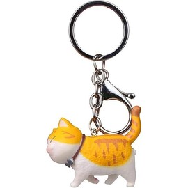 xutao Cartoon Cat Metal Keyring for Couple Bags Charms Kids Birthday Party Gifts Car Pendant for Women Girls, multicoloured