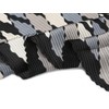 Allegra K Women's Pleated Scarf, Neckerchief, Checkered Pattern, Rhombus Shape,