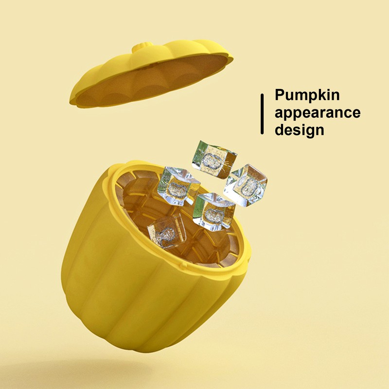 Ice Cube Maker Pumpkin Appearance Easy Operation Space Saving BPA