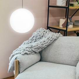 jojofuny Frosted Glass Ball Lampshade 12 cm Replacement Ball Lampshade Cover Lampshade Glass Replacement for Lamp Living Room Table Lamp