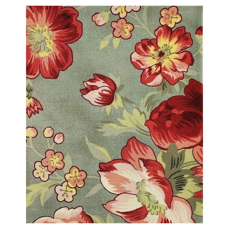 Boundless Dusty Roads Main Floral Sage - 6 yd