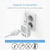Adaptador Enchufe Europeo Tessn 4 Tomas 2 Pines y 3