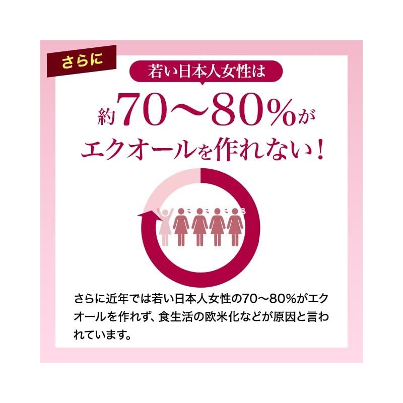 オーガランド (ogaland) エクオールS (180粒 / 約6ヶ月分) 大豆イソフラボン サプリ (エイジングケア/女性の悩みに) 女性
