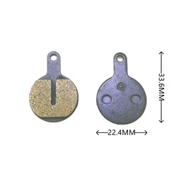 2 Pairs Bicycle Disc Brake Pads, with Springs & Securing Clips Bicycle Disc Brake Pads for Tektro Novela Lyra L10 11 IOX(Resin, Semi-Metallic, Sintered Metal)