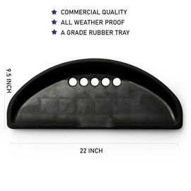 PutterBall Ball Catch Trays – 2 Pack Universal Rubber Trays for Golf Game – Fits Most Putting Game Sets