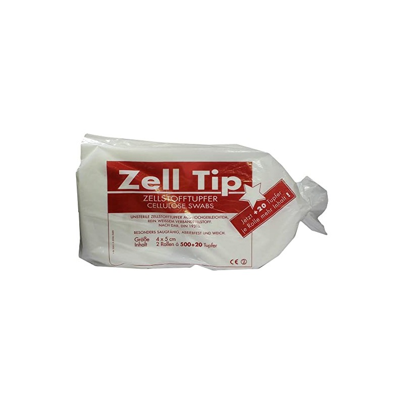 Cellulose Swabs 4 x 5 cm Pack of 2 x