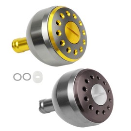[APAGAI] Aluminum Round Knob, Aluminum Round Knobs, Spinning Reel, Fishing, Blue Item, Power Handle, Knob, Shimano A, Daiwa S, Replacement, 1.5 inches (38 mm), Stylish, 1000, 1500, 2000, 2500, 3000,