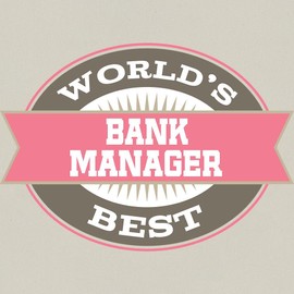 CafePress Bank Manager Gift Canvas Tote Top Zipper Closure