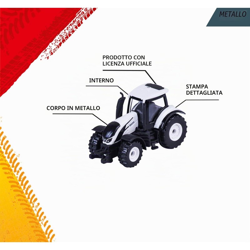 Majorette Farm Set 5 Pezzi – Veicoli Agricoli in Metallo