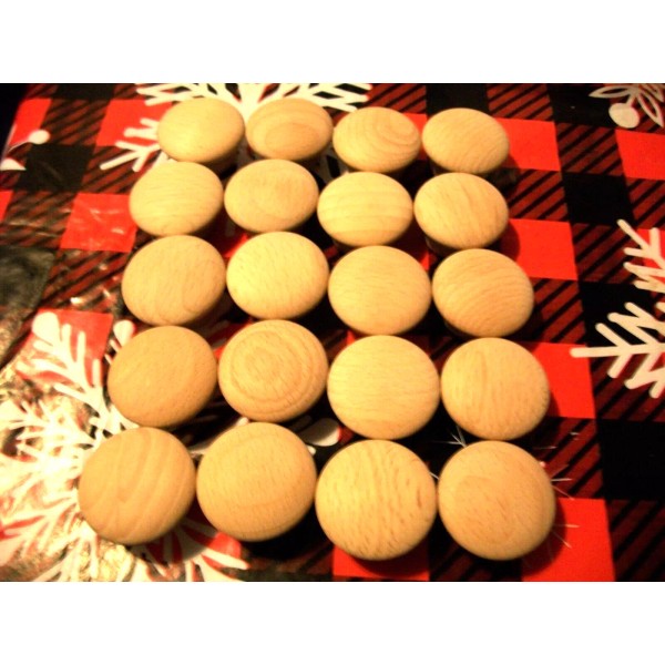 Unbranded 1 1/2" Unfinished Wood wooden Knobs Drawer Pulls Lot
