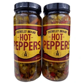 Potbelly Sandwich Shop Brand Hot Peppers 16 Oz (2 Jars)