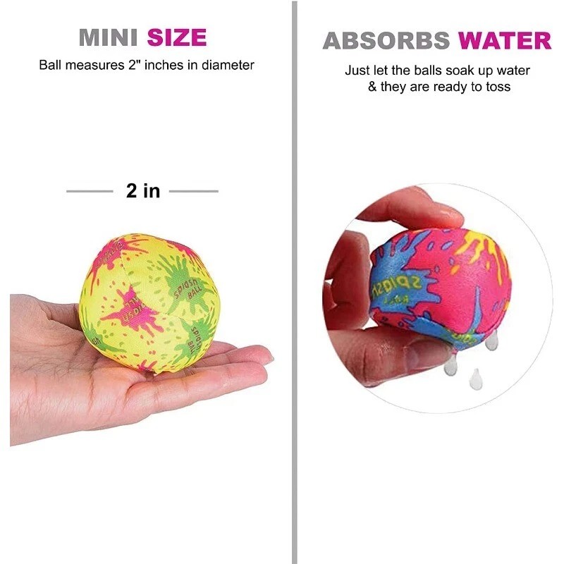 2" Water Bomb Splash Balls (12 Pack) - Outdoor Mini