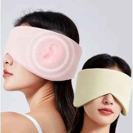 Cute Comfort Eye Mask Sleep Mask Nap Blindfold Travel sleep gray 2ea