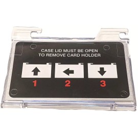 Pelican 1 Pelican 1535 or 1615 air case Horizontal Business Card Holder.