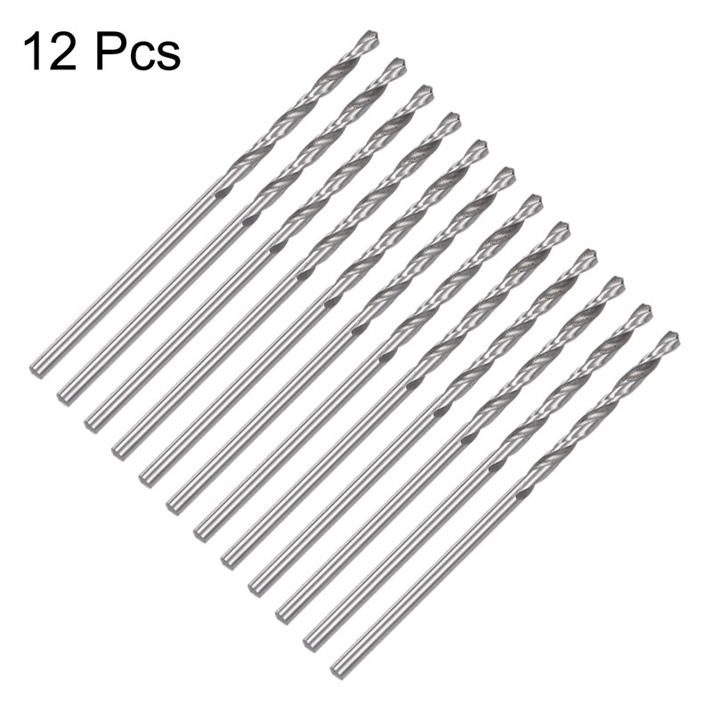 HARFINGTON 12pcs Micro Jobber Twist Drill Bits #53 1.5mm /