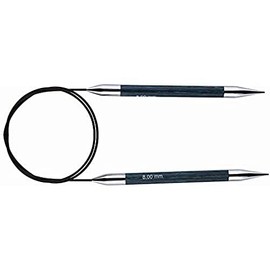 KnitPro Royale: Knitting Pins: Circular: Fixed: 150cm x 8.00mm, Birchwood, brass, Multi-Colour, 8mm