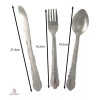 Importeek Juego 3 Cubiertos Acero Inoxidable Cuchara Cuchillo Tenedor