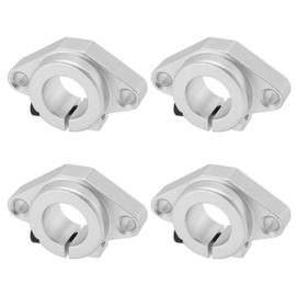 SG Store 4Pcs SHF12 Shaft Support Blocks 12mm Linear Rail Shaft Support Aluminum Linear Motion Slide Rail Guide Blocks for CNC 3D Printer