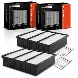 A-premium - Filtro de aire de motor de 2 piezas compatible con Mitsubishi Lancer 2002-2007 2011, Mirage 1997-2002, Outlander 2003-2006 |...
