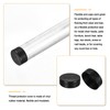 sourcing map 180mm(7") Rubber End Caps, Round Vinyl Plug Insert