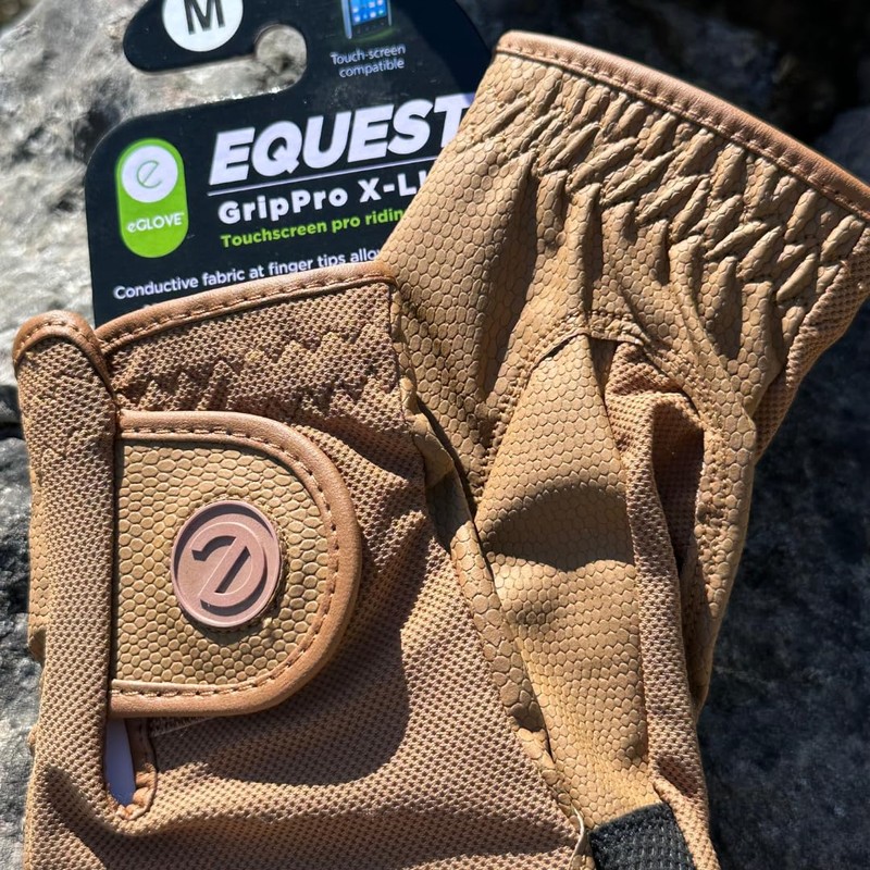 eGlove - eQUEST GripPro X-LITE Horse Riding Gloves - Lightweight,
