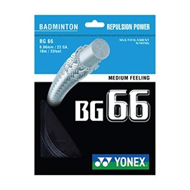 YONEX BG 66 10m Badminton String (Black)