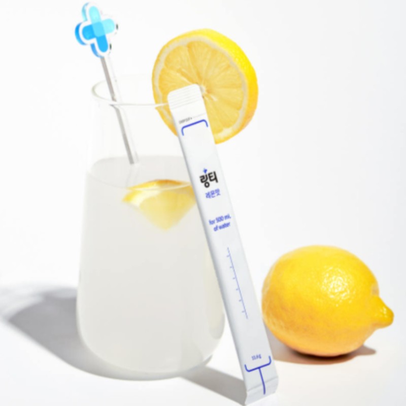 Ring tea lemon flavor hydration water powder stick health care