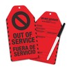 Out of Service Tags 25 Pack, Bilingual OSHA Do Not