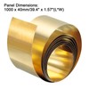 TA-VIGOR 1Pcs Brass Sheet Roll, 1000mm x 40mm x 0.2mm