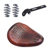 waltyotur Motorcycle Soft Leather Solo Seat Spring Bracket Replacement for