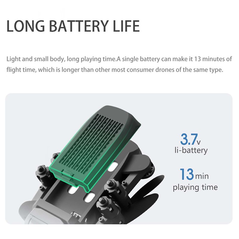 LS-MIN Mini Drone with Camera 4K RC Quadcopter 13mins Flight