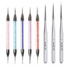 KADS Dotting Brush, 3 Pieces Nail Brush Set Nail Art