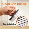 Superio Heavy Duty Durable Grey Nail Brush Cleaner with Handle
