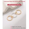 ZOERAY Rings Gold Silver for Men Women Waterproof 18k Gold-Plated