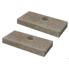 Quadra-Fire QuadraFire Replacement Brick with Holes Pkg of 2 (SRV436-0380)