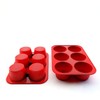 Silicone Texas Muffin Pan 6-Cups, Jumbo Muffin Pan Set of